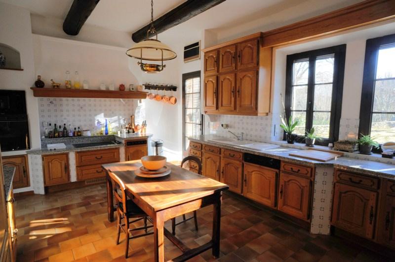 A renovated, enlarged 18th century stone farmhouse, typical Luberon